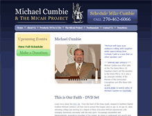 Tablet Screenshot of mikecumbie.org
